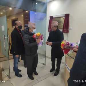 सिबिफिनका पदाधिकारीहरु र पूर्व अर्थमन्त्री तथा माननीय श्री सुरेन्द्र  पाण्डेवीच भेटघाट तथा छलफल